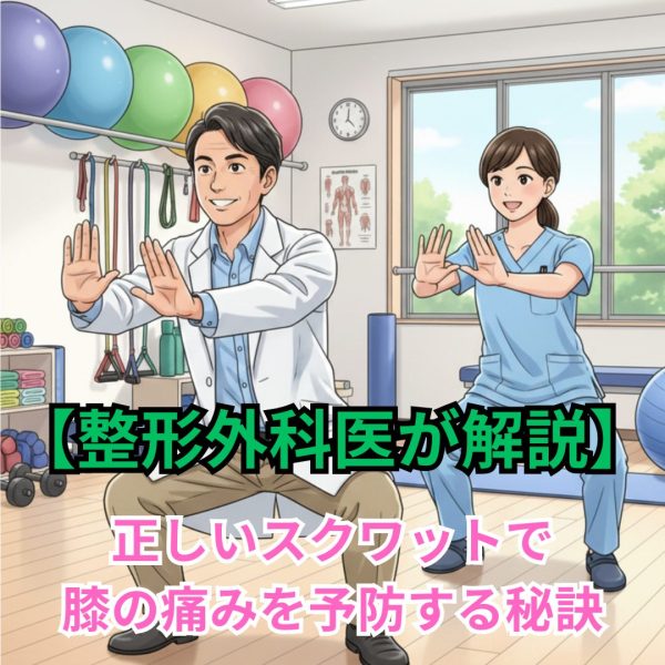 【整形外科医が解説】正しいスクワットで膝の痛みを予防する秘訣