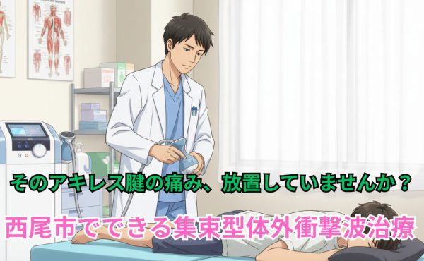 そのアキレス腱の痛み、放置していませんか？ 西尾市でできる集束型体外衝撃波治療