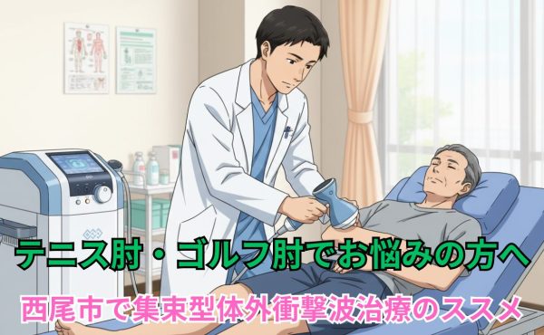 テニス肘・ゴルフ肘でお悩みの方へ　西尾市での集束型体外衝撃波治療のススメ