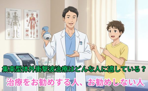 集束型体外衝撃波治療はどんな人に適している？ 治療をお勧めする人、お勧めしない人