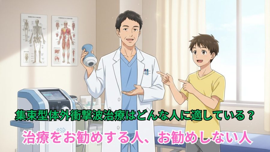 集束型体外衝撃波治療はどんな人に適している？ 治療をお勧めする人、お勧めしない人