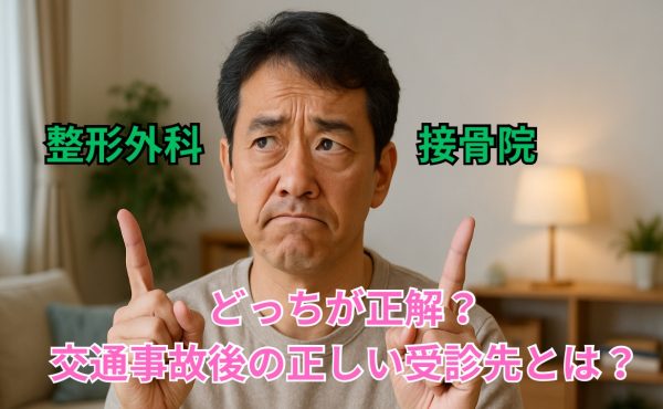 整形外科と接骨院、どっちが正解？交通事故後の正しい受診先とは