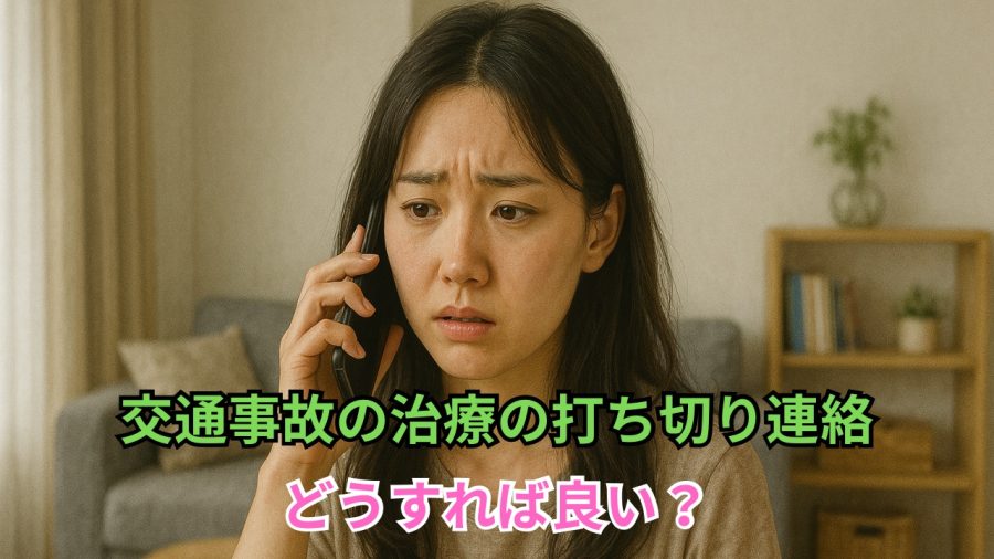 交通事故の治療の打ち切り連絡が来た！どうすればどうすれば良い？