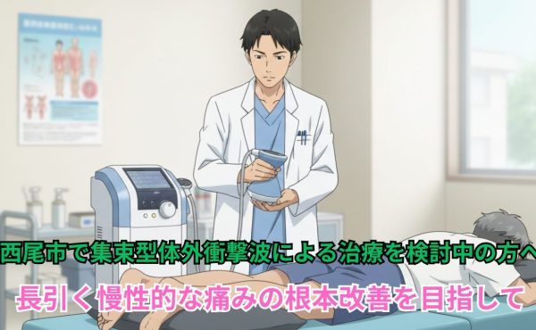 西尾市で集束型体外衝撃波による治療を検討中の方へ：長引く慢性的な痛みの根本改善を目指して