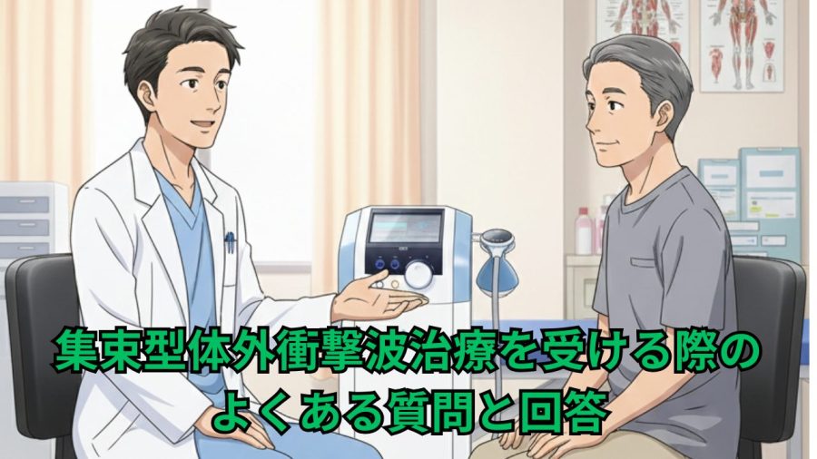 集束型体外衝撃波治療を受ける際のよくある質問と回答