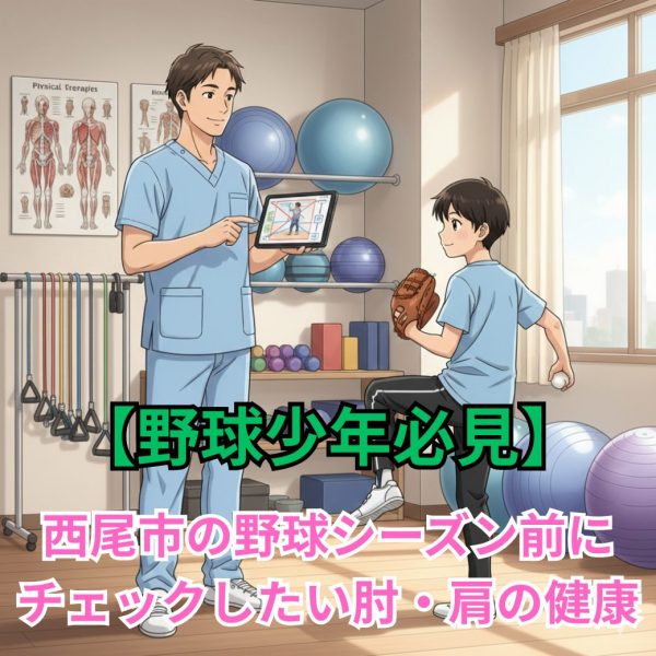 【野球少年必見】西尾市の野球シーズン前にチェックしたい肘・肩の健康