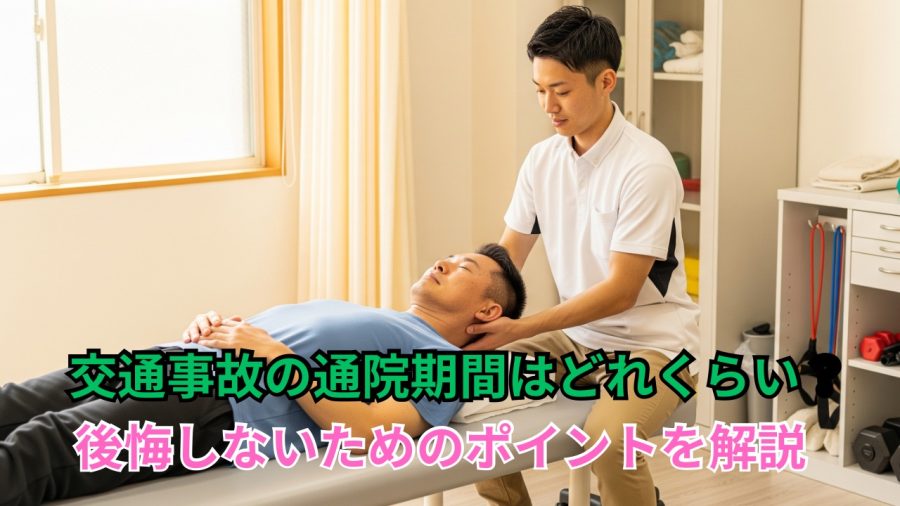 交通事故の通院期間はどれくらい？後悔しないためのポイントを解説