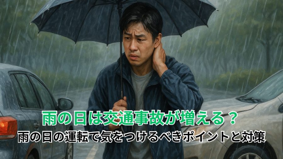 梅雨の雨の日は交通事故が増える？雨の日の運転で気をつけるべきポイントと対策