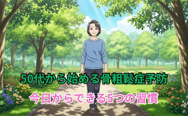 50代から始める骨粗鬆症予防 - 今日からできる5つの習慣