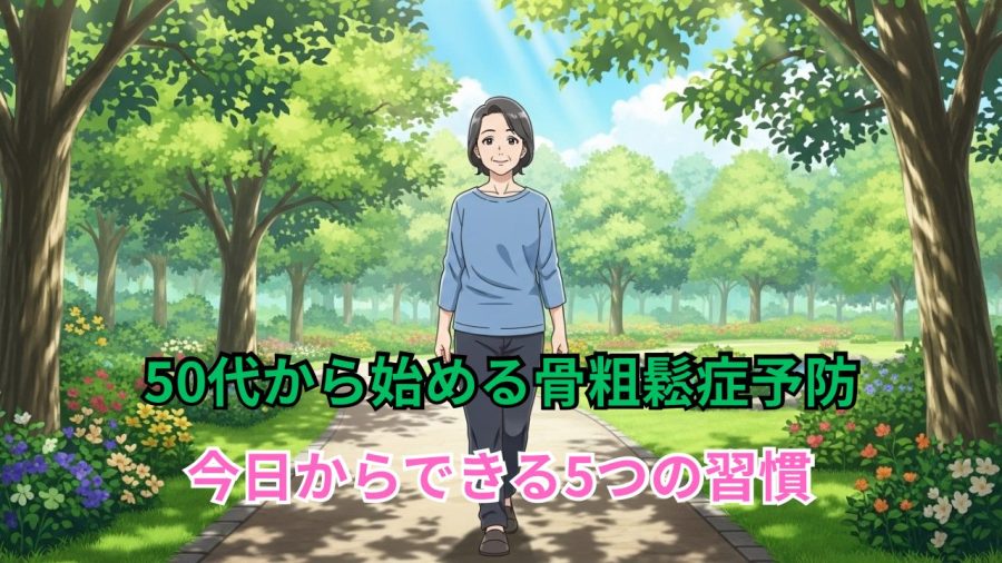 50代から始める骨粗鬆症予防 - 今日からできる5つの習慣