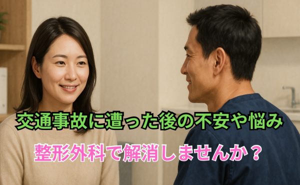 交通事故に遭ったあとの不安と悩み、整形外科で解消しませんか？