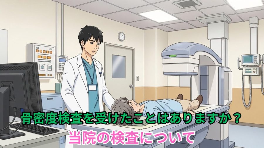 骨密度検査を受けたことはありますか？当院の検査について
