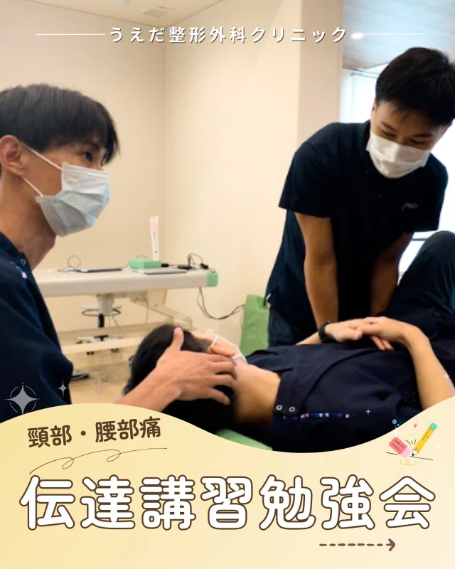 @ueda_orthopedics_clinic　　⏪他の投稿も見る
＼ 伝達講習勉強会を行いました ✨／
今回は「頚部・腰部痛へのアプローチ」をテーマに学びました！

📝 学んだこと
・後頭骨のリリース
・トルト筋膜マニピュレーション
・チャップマン反射
・仙腸関節のマニピュレーション

スタッフ同士で交互に実技を行い、体感しながら
楽しく学べるのが当院の勉強会の魅力です。

学びを共有し合い、すぐに現場に活かしています！

整形外科に興味がある方、
チームの一員として一緒に働きませんか？

看護師・リハ助手・事務スタッフ、随時募集しています！
見学・応募はプロフィールのリンクからどうぞ🙌

🌱✨🌱✨🌱✨🌱✨

現在募集中の職種
【看護師】【事務】【リハビリ助手】
【診療放射線技師】

🌱✨🌱✨🌱✨🌱✨

＼ 新卒・既卒問わず ／
当院で一緒に成長していきたい方、お待ちしています☺️

📩まずは見学から、気軽にお問い合わせください！
▶ プロフィールのリンクからチェックしてみてください🌱

今後もうえだ整形外科クリニックを、
どうぞよろしくお願いいたします！

-—————————

■プロフィール

【うえだ整形外科クリニック｜楽しく成長できる】

＼挑戦できる職場でやりがいを持って働ける／

🔷慢性疾患から交通事故治療、スポーツ疾患まで経験可
◇スタッフの夢や目標をクリニックが応援します🌈
🔷理学療法士を募集中！問い合わせはHP、またはDMから
🌱西尾市、一色町の魅力も発信中✨✨

うえだ整形外科クリニックでは、現在理学療法士を募集中です。
地域のために、未来のために、私たちとともに働きませんか？

求人の詳細は、プロフィールのリンクから求人情報をタップ💡

▶見学も随時受け付け中
TEL：0563-72-3555　採用担当　宮口まで

■Instagramでの発信内容
▶うえだ整形外科クリニックってこんなところ
▶院長とスタッフの紹介
▶仕事内容（スポーツ整形・リハビリ）について
▶西尾市・一色町のここがすてき

いいね・フォロー励みになります！
@ueda_orthopedics_clinic　　⏪他の投稿はこちらから

-—————————

#うえだ整形外科クリニック
#西尾市一色町
#理学療法士募集
#整形外科クリニック
#就職活動中
#看護師募集中
#スポーツ整形
#理学療法士になりたい
#理学療法士と繋がりたい
#新人理学療法士
#2026新卒
#看護師募集中
